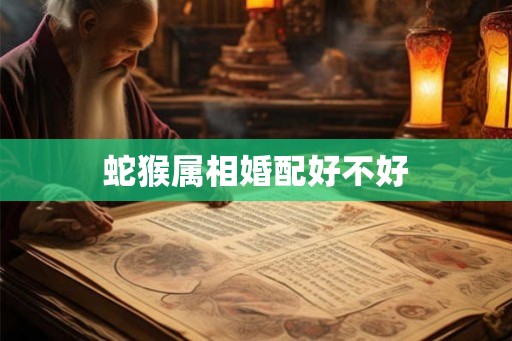 蛇猴属相婚配好不好