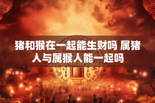 猪和猴在一起能生财吗 属猪人与属猴人能一起吗