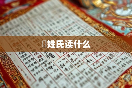 閜姓氏读什么