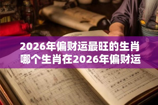 2026年偏财运最旺的生肖 哪个生肖在2026年偏财运最旺 2026年偏财运最旺的生肖 哪个生肖在2026年偏财运最旺