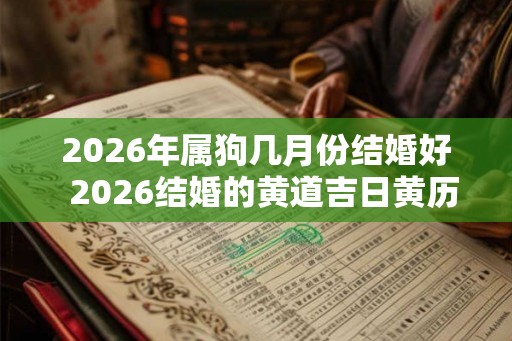 2026年属狗几月份结婚好 2026结婚的黄道吉日黄历查询 2026年属狗几月份结婚好 2026结婚的黄道吉日黄历查询
