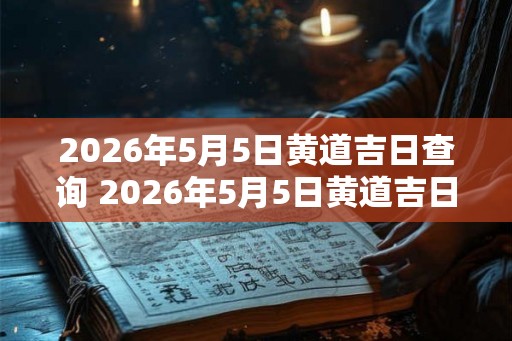 2026年5月5日黄道吉日查询 2026年5月5日黄道吉日是哪天 2026年5月5日黄道吉日查询 2026年5月5日黄道吉日是哪天