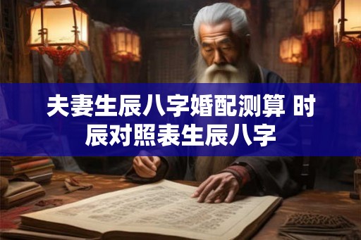 夫妻生辰八字婚配测算 时辰对照表生辰八字 夫妻生辰八字婚配测算 时辰对照表生辰八字