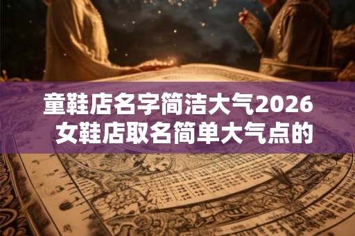 童鞋店名字简洁大气2026  女鞋店取名简单大气点的