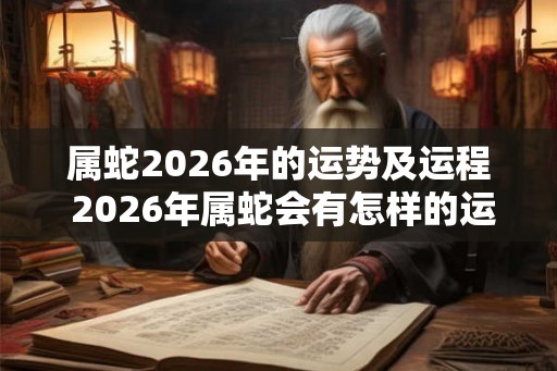 属蛇2026年的运势及运程 2026年属蛇会有怎样的运势