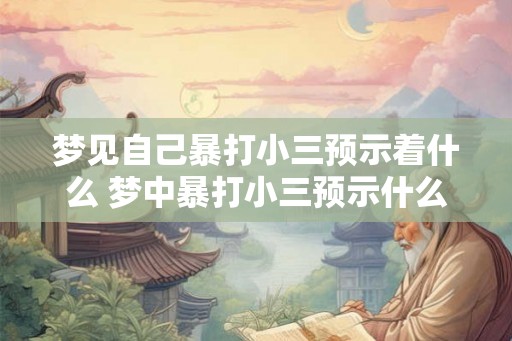 梦见自己暴打小三预示着什么 梦中暴打小三预示什么 梦见自己暴打小三预示着什么 梦中暴打小三预示什么