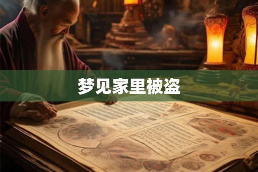 梦见家里被盗 梦见家里被盗