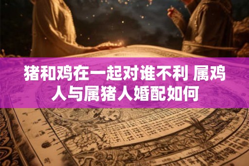 猪和鸡在一起对谁不利 属鸡人与属猪人婚配如何