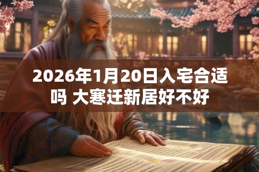 2026年1月20日入宅合适吗 大寒迁新居好不好