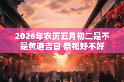 2026年农历五月初二是不是黄道吉日 祭祀好不好
