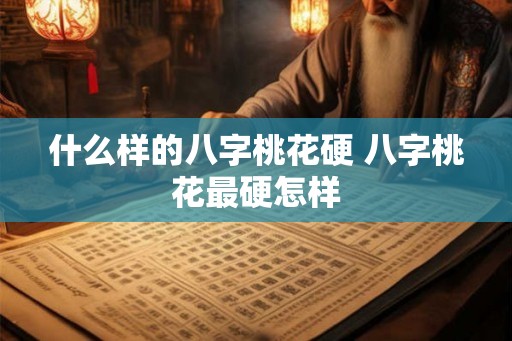 什么样的八字桃花硬 八字桃花最硬怎样 什么样的八字桃花硬 八字桃花最硬怎样