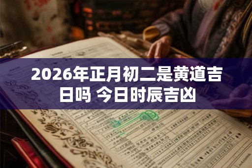 2026年正月初二是黄道吉日吗 今日时辰吉凶