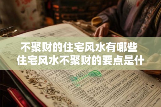 不聚财的住宅风水有哪些 住宅风水不聚财的要点是什么