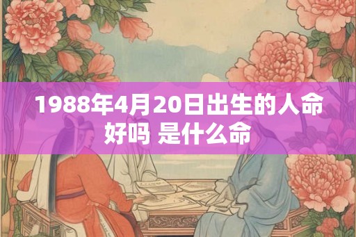 1988年4月20日出生的人命好吗 是什么命