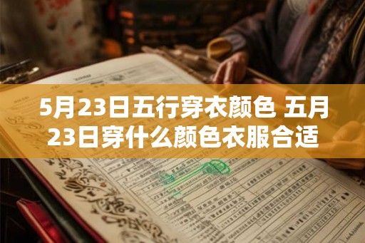5月23日五行穿衣颜色 五月23日穿什么颜色衣服合适