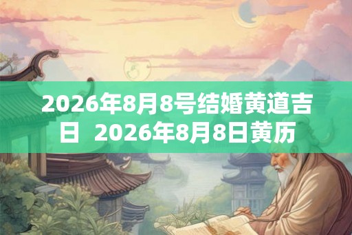 2026年8月8号结婚黄道吉日  2026年8月8日黄历