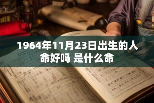 1964年11月23日出生的人命好吗 是什么命