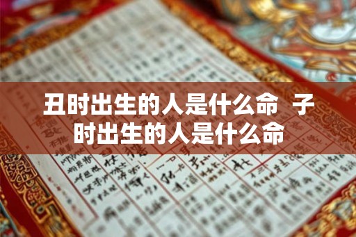 丑时出生的人是什么命 子时出生的人是什么命 丑时出生的人是什么命 子时出生的人是什么命