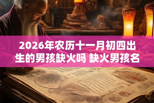 2026年农历十一月初四出生的男孩缺火吗 缺火男孩名字用的字