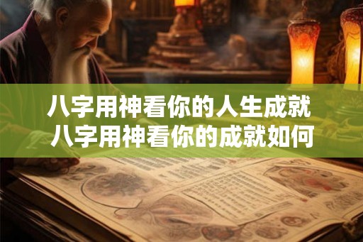 八字用神看你的人生成就 八字用神看你的成就如何