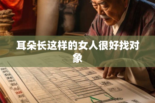 耳朵长这样的女人很好找对象
