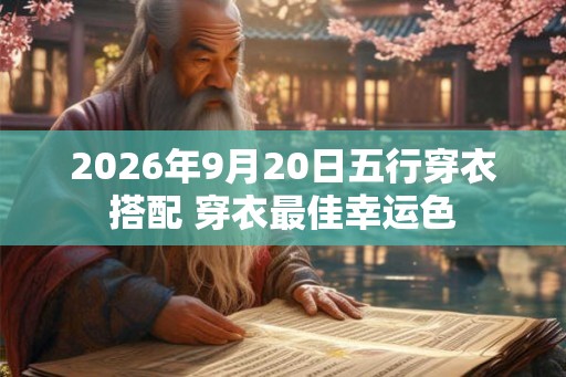 2026年9月20日五行穿衣搭配 穿衣最佳幸运色