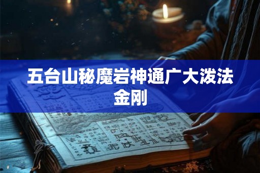 五台山秘魔岩神通广大泼法金刚
