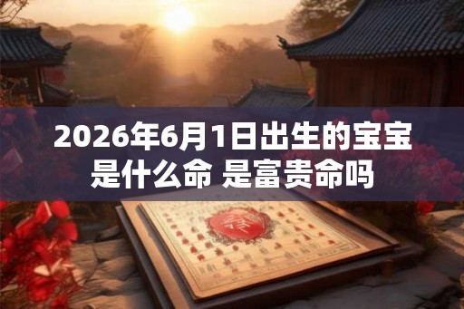 2026年6月1日出生的宝宝是什么命 是富贵命吗