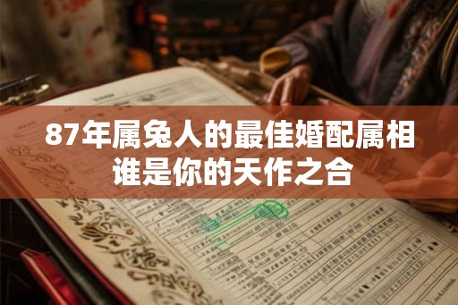 87年属兔人的最佳婚配属相 谁是你的天作之合