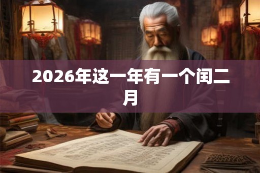 2026年这一年有一个闰二月 2026年这一年有一个闰二月
