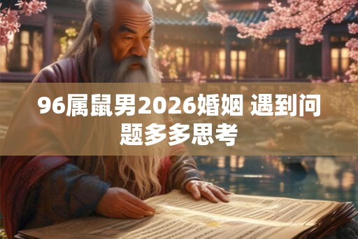 96属鼠男2026婚姻 遇到问题多多思考