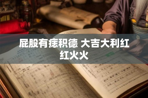 屁股有痣积德 大吉大利红红火火
