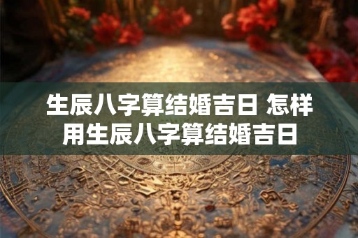 生辰八字算结婚吉日 怎样用生辰八字算结婚吉日