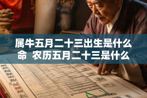 属牛五月二十三出生是什么命  农历五月二十三是什么命