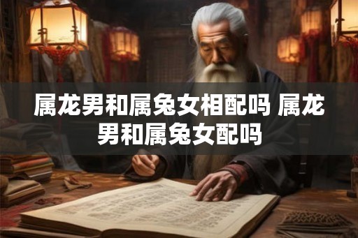 属龙男和属兔女相配吗 属龙男和属兔女配吗