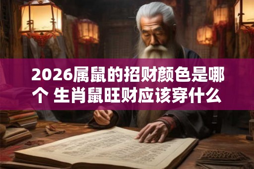 2026属鼠的招财颜色是哪个 生肖鼠旺财应该穿什么颜色