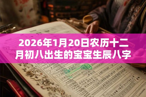 2026年1月20日农历十二月初八出生的宝宝生辰八字是什么