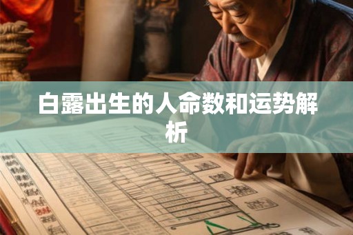 白露出生的人命数和运势解析 白露出生的人命数和运势解析