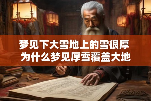 梦见下大雪地上的雪很厚 为什么梦见厚雪覆盖大地