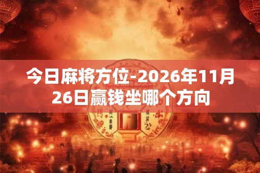 今日麻将方位-2026年11月26日赢钱坐哪个方向
