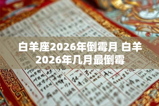 白羊座2026年倒霉月 白羊2026年几月最倒霉