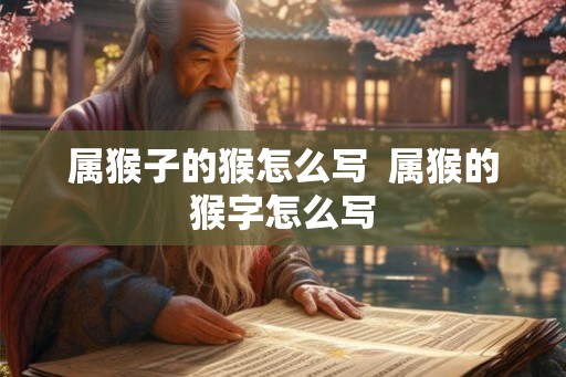 属猴子的猴怎么写  属猴的猴字怎么写