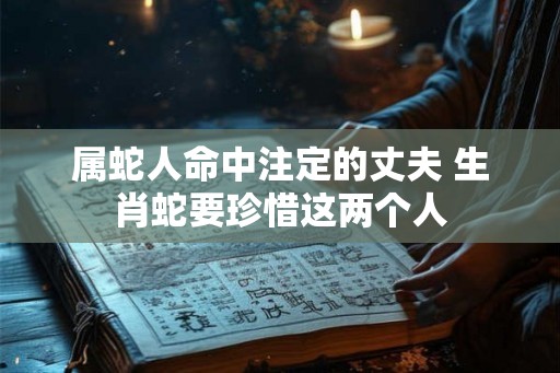 属蛇人命中注定的丈夫 生肖蛇要珍惜这两个人 属蛇人命中注定的丈夫 生肖蛇要珍惜这两个人