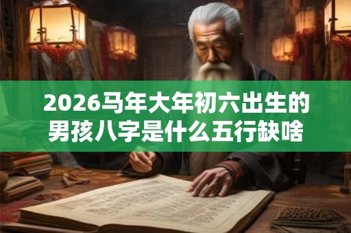 2026马年大年初六出生的男孩八字是什么五行缺啥