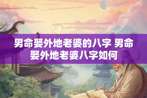 男命娶外地老婆的八字 男命娶外地老婆八字如何 男命娶外地老婆的八字 男命娶外地老婆八字如何