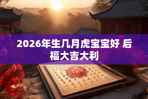 2026年生几月虎宝宝好 后福大吉大利