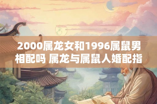 2000属龙女和1996属鼠男相配吗 属龙与属鼠人婚配指数怎么样