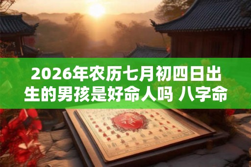 2026年农历七月初四日出生的男孩是好命人吗 八字命理详解