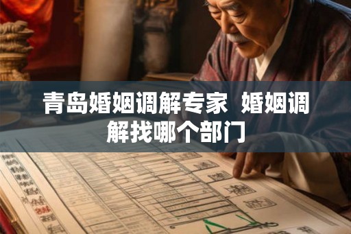 青岛婚姻调解专家  婚姻调解找哪个部门