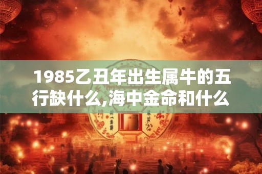 1985乙丑年出生属牛的五行缺什么,海中金命和什么相生相克